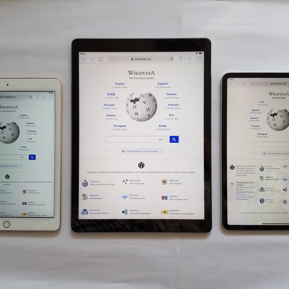 Tablet 8" básica, exhibición