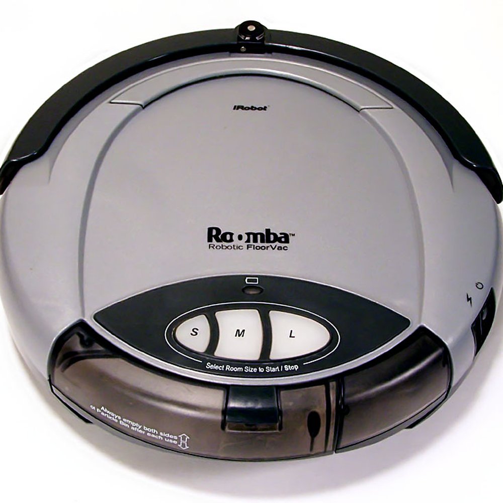 Aspiradora robot, caja abierta